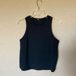 Lululemon Black Open Back High Neck Tank Top Size 4
